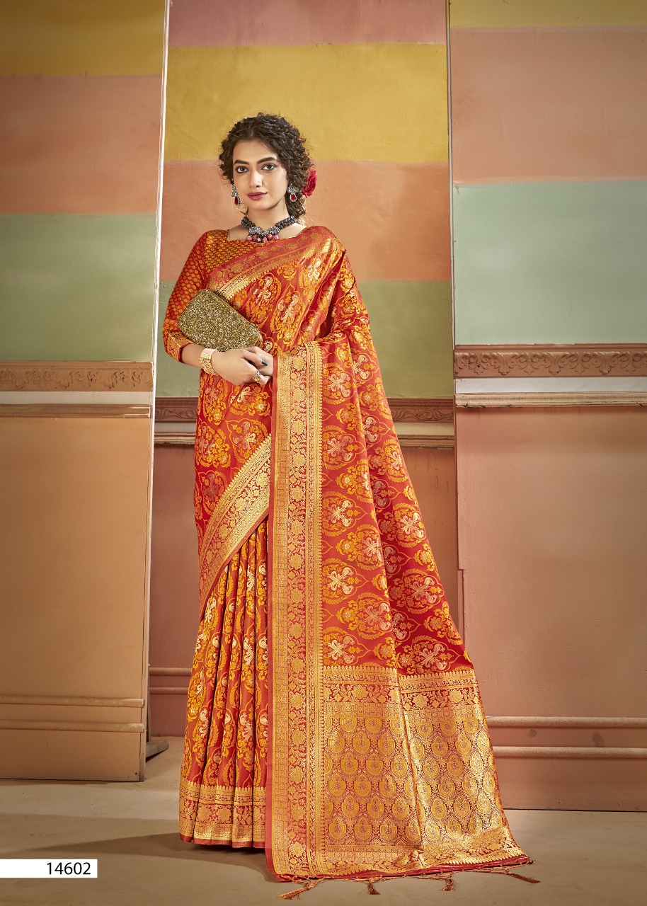 shakunt weaves jagruti fancy silk regal look saree catalog