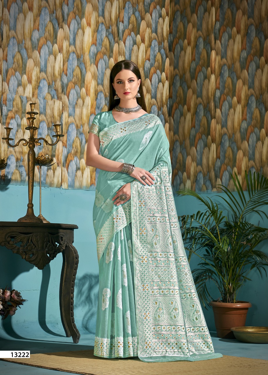 shakunt weaves SKS LINEN 3002 linen gorgeous look saree catalog