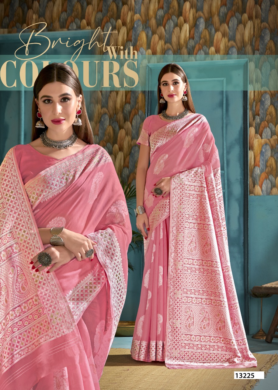 shakunt weaves SKS LINEN 3002 linen gorgeous look saree catalog