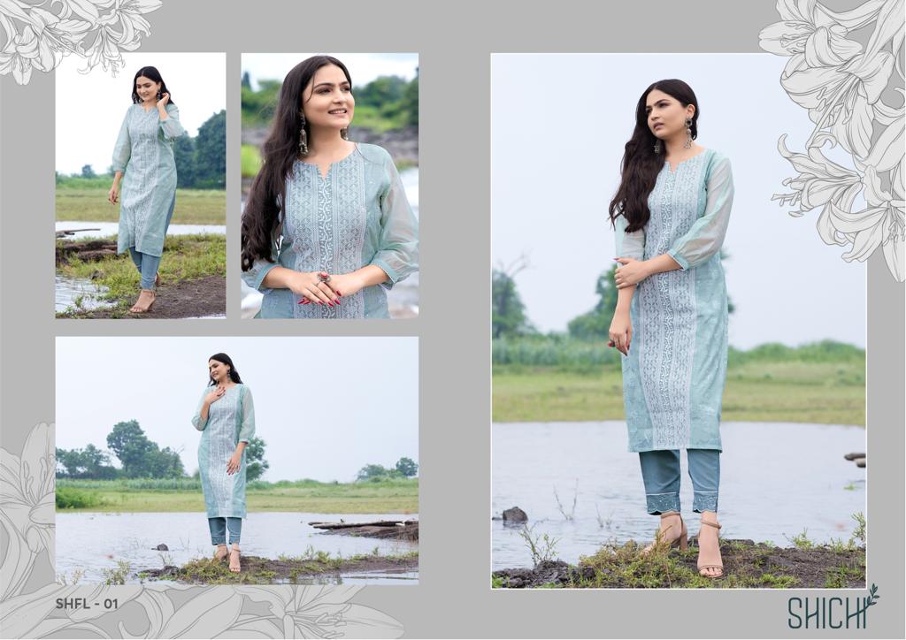 shichi falak chanderi new and modern style top bottom catalog