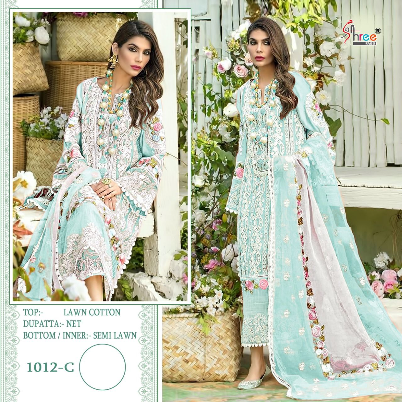 SHREE FABS S 1012 C Salwar Kameez Cotton Singles