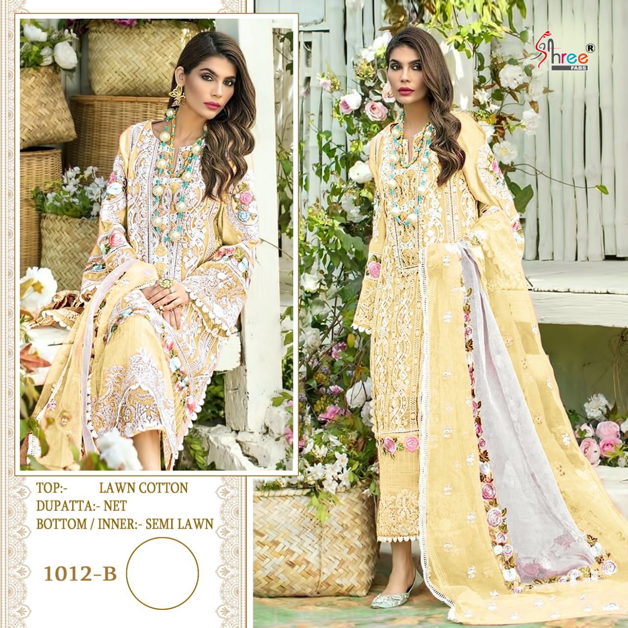 SHREE FABS S 1012 B Salwar Kameez Cotton Singles