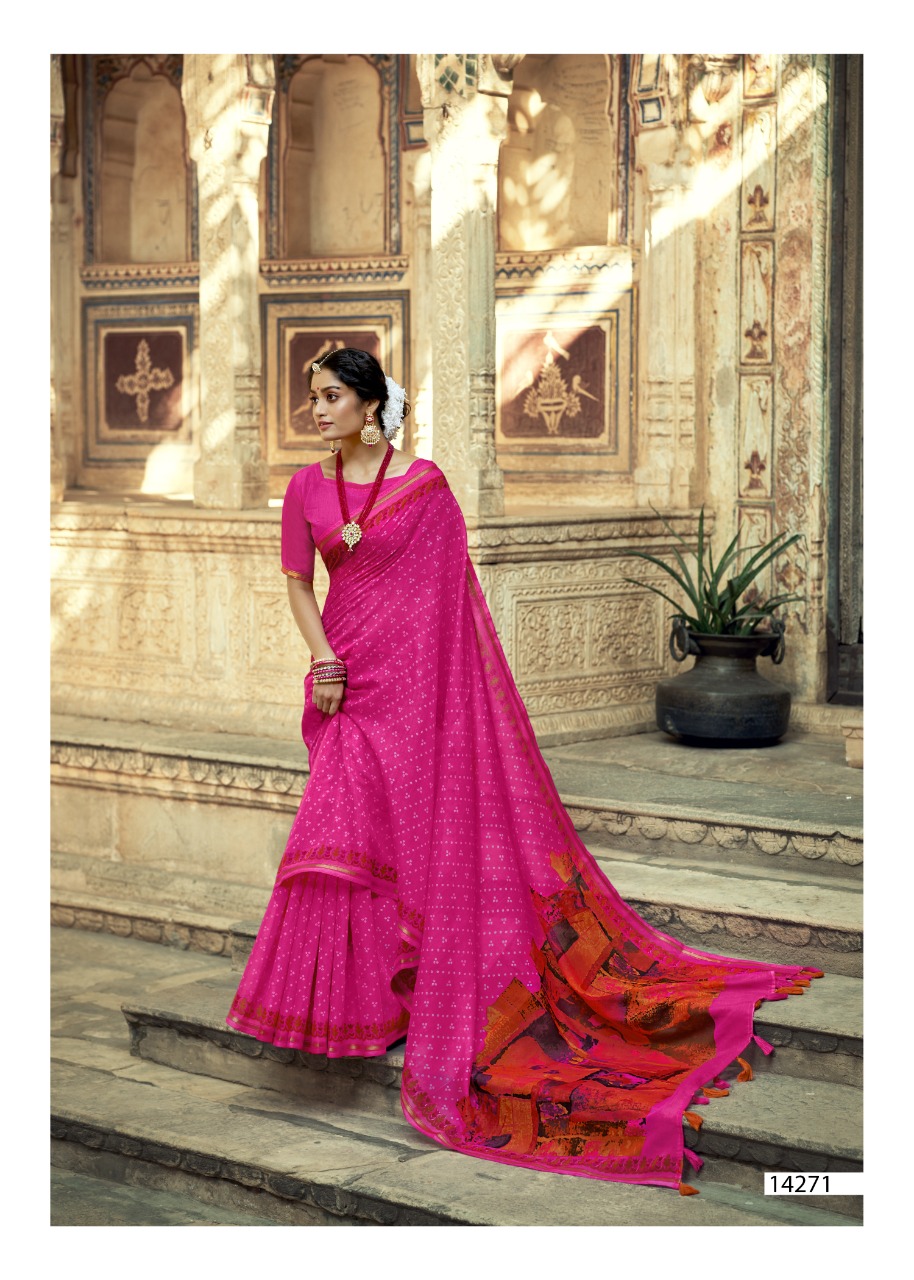 triveni lucifer cotton authentic fabric saree catalog