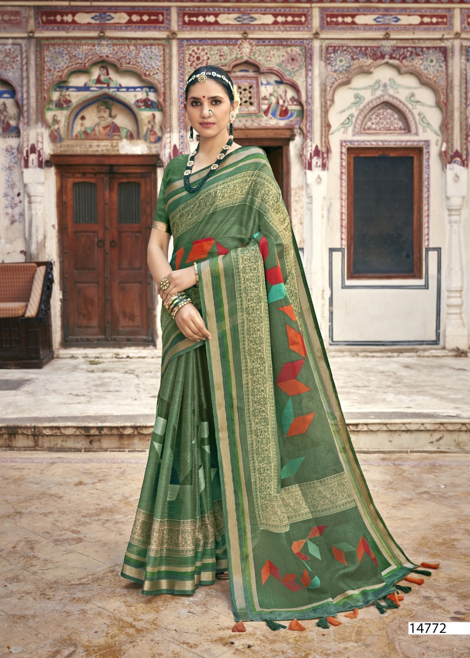 triveni sangrah cotton exclusive print saree catalog