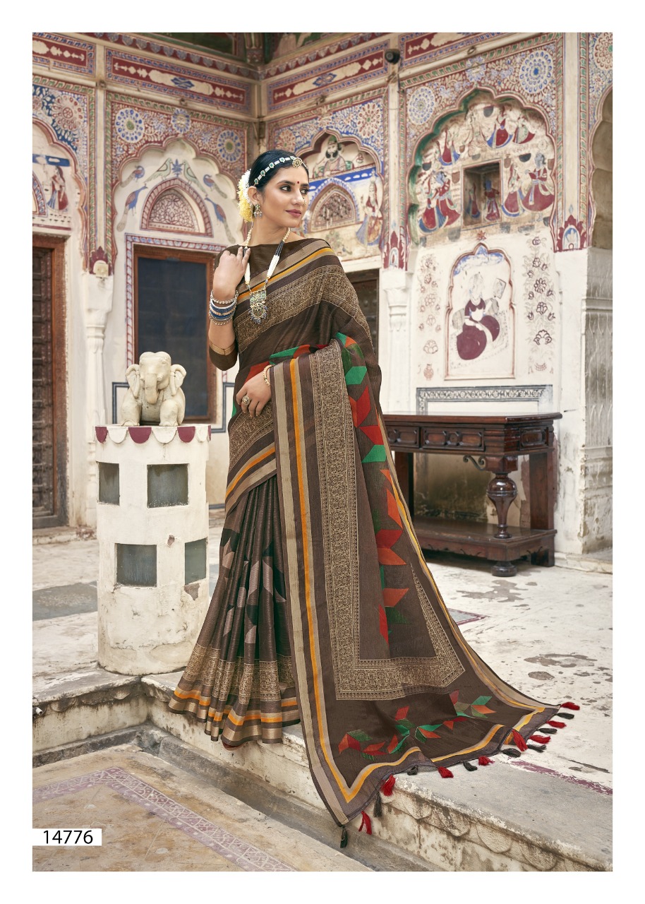 triveni sangrah cotton exclusive print saree catalog