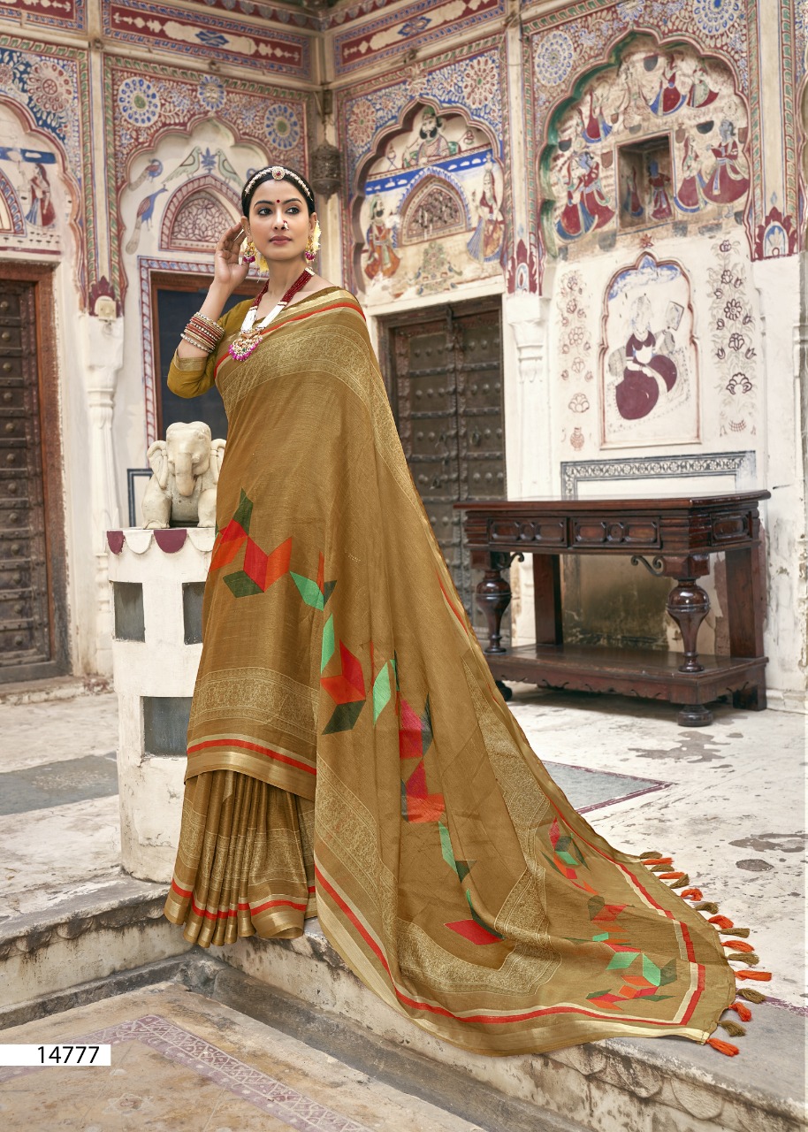 triveni sangrah cotton exclusive print saree catalog