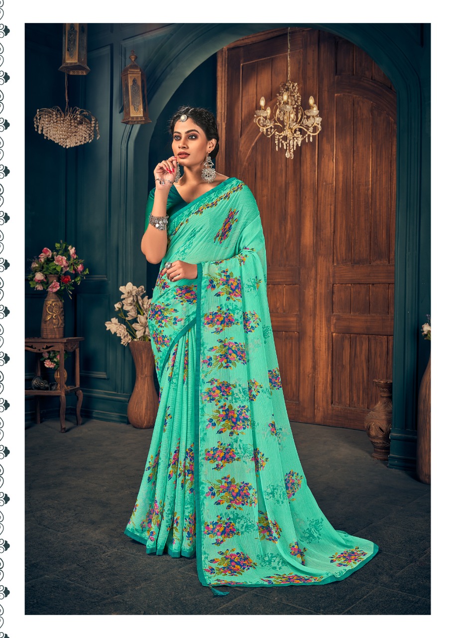 vallabhi print  HI CHEL CHABILI georgette attractive look saree catalog