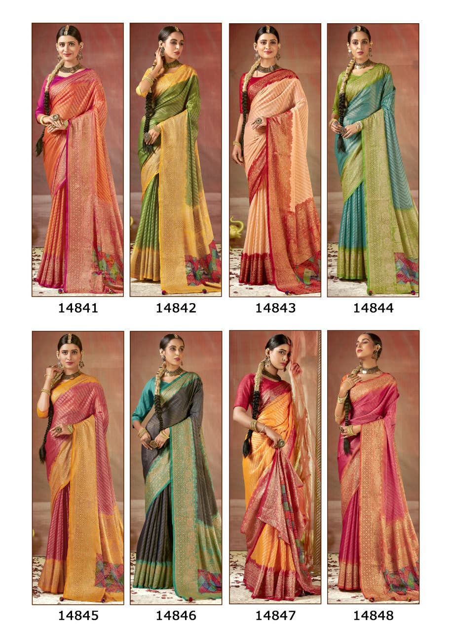 vallabhi print aayu brasso innovative style saree catalog