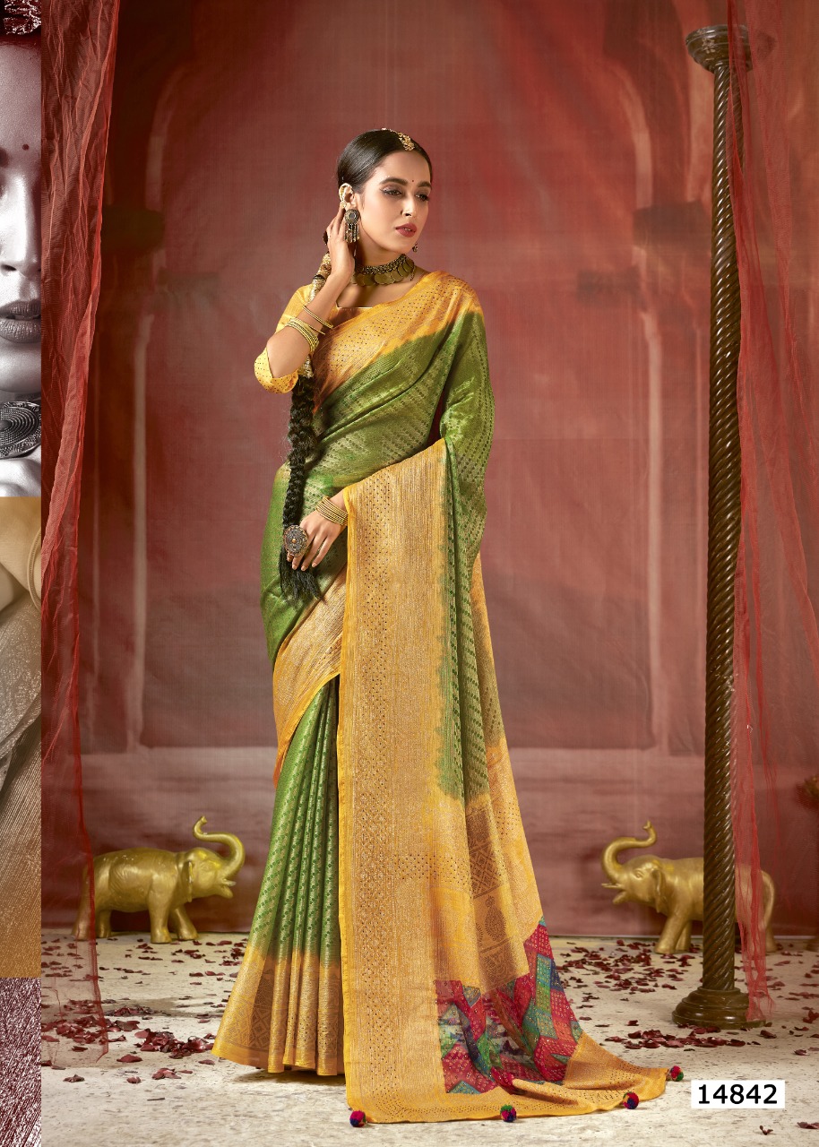 vallabhi print aayu brasso innovative style saree catalog