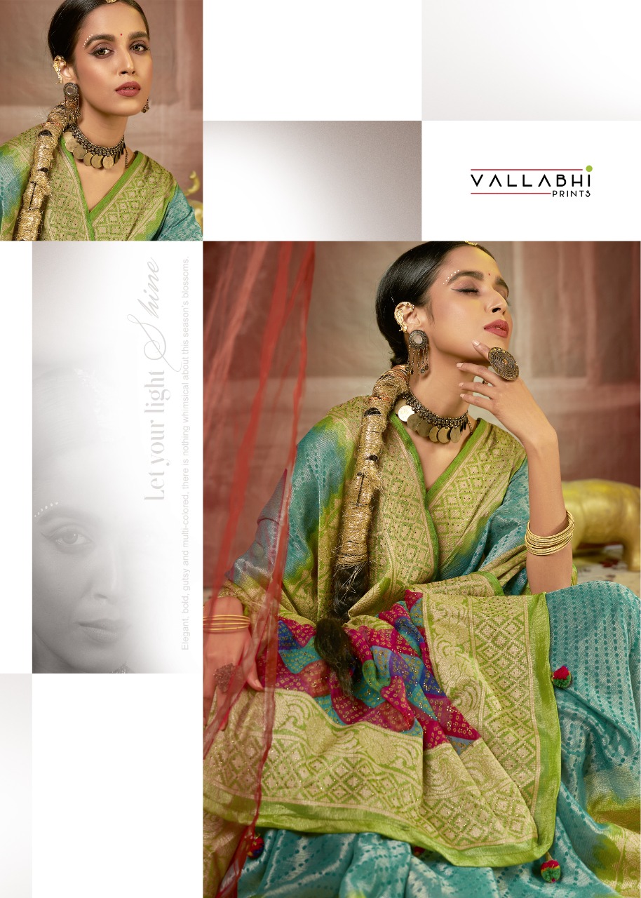 vallabhi print aayu brasso innovative style saree catalog