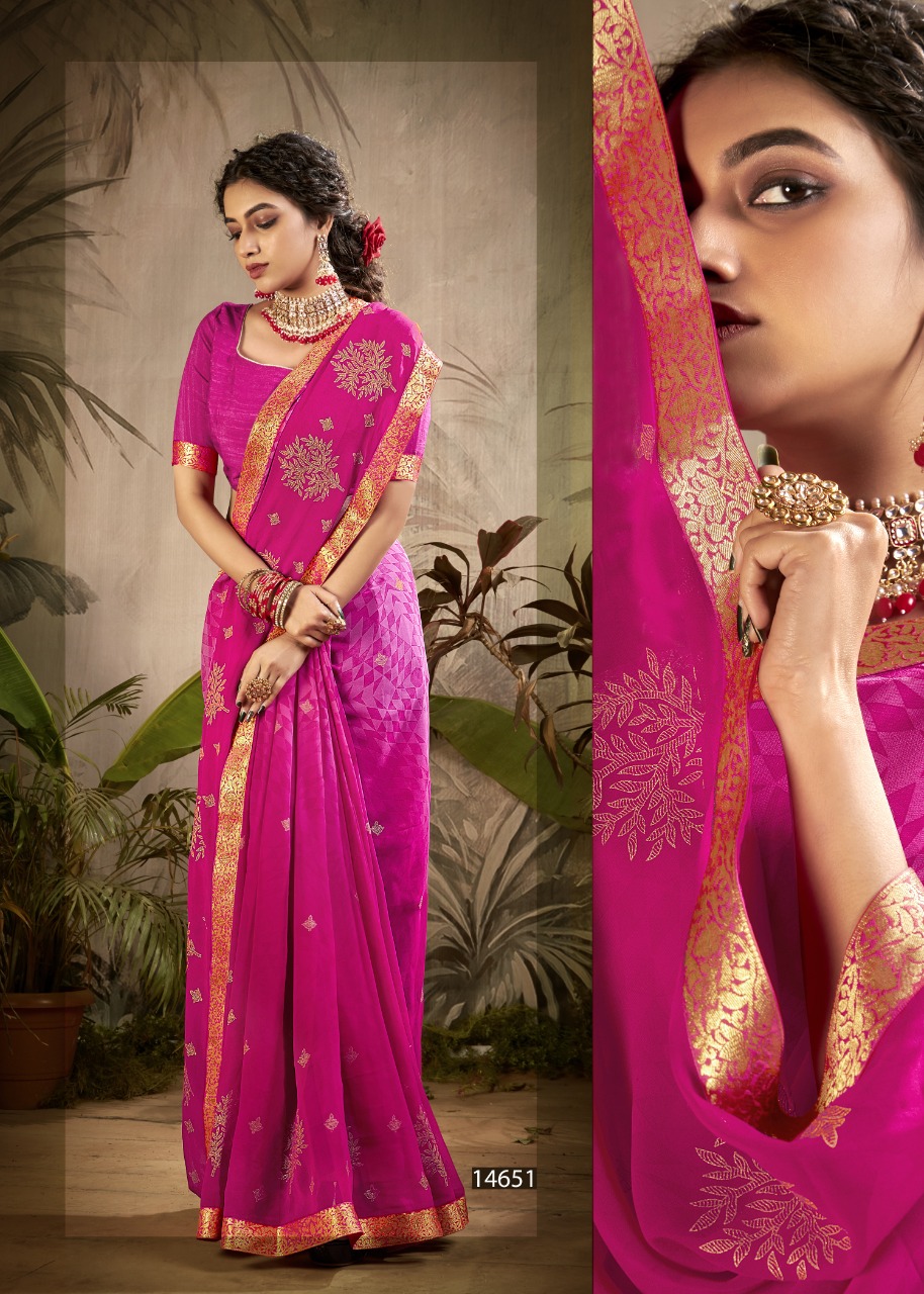 Vallabhi print alexa weightless regal look saree catalog