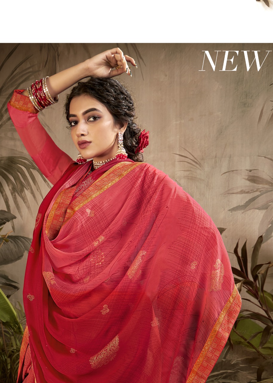 Vallabhi print alexa weightless regal look saree catalog