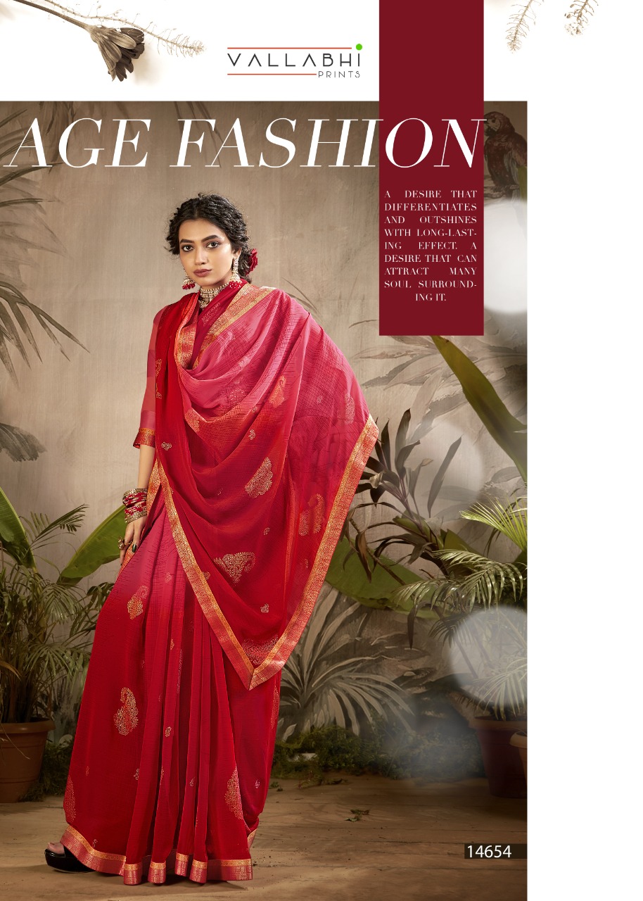 Vallabhi print alexa weightless regal look saree catalog