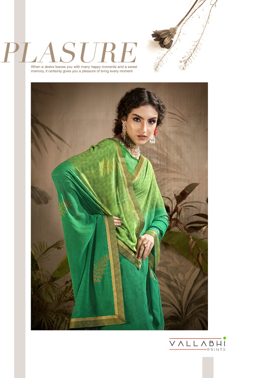 Vallabhi print alexa weightless regal look saree catalog