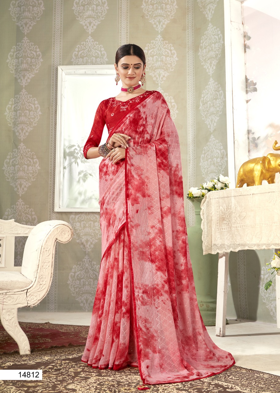 vallabhi print atharva ved crochet gorgeous look saree catalog