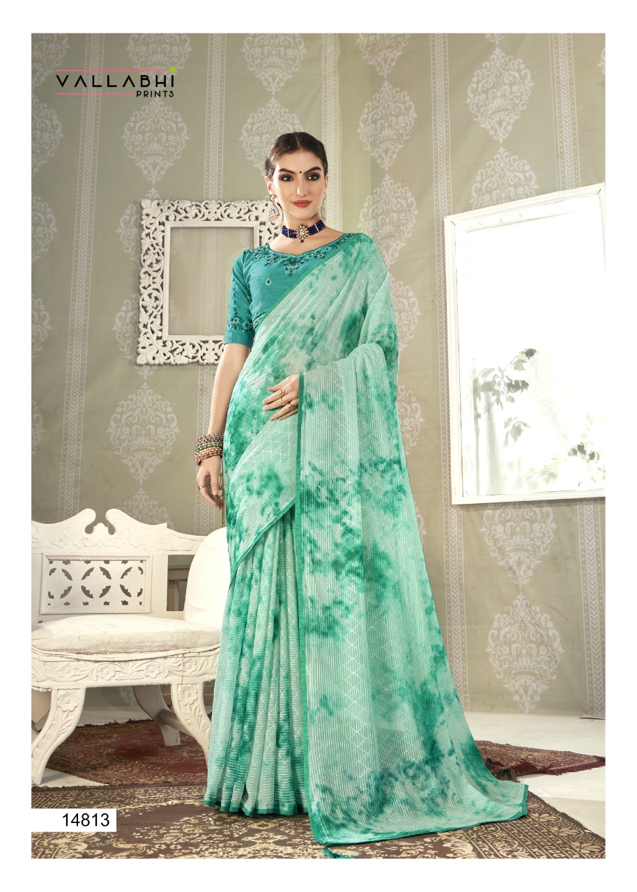 vallabhi print atharva ved crochet gorgeous look saree catalog