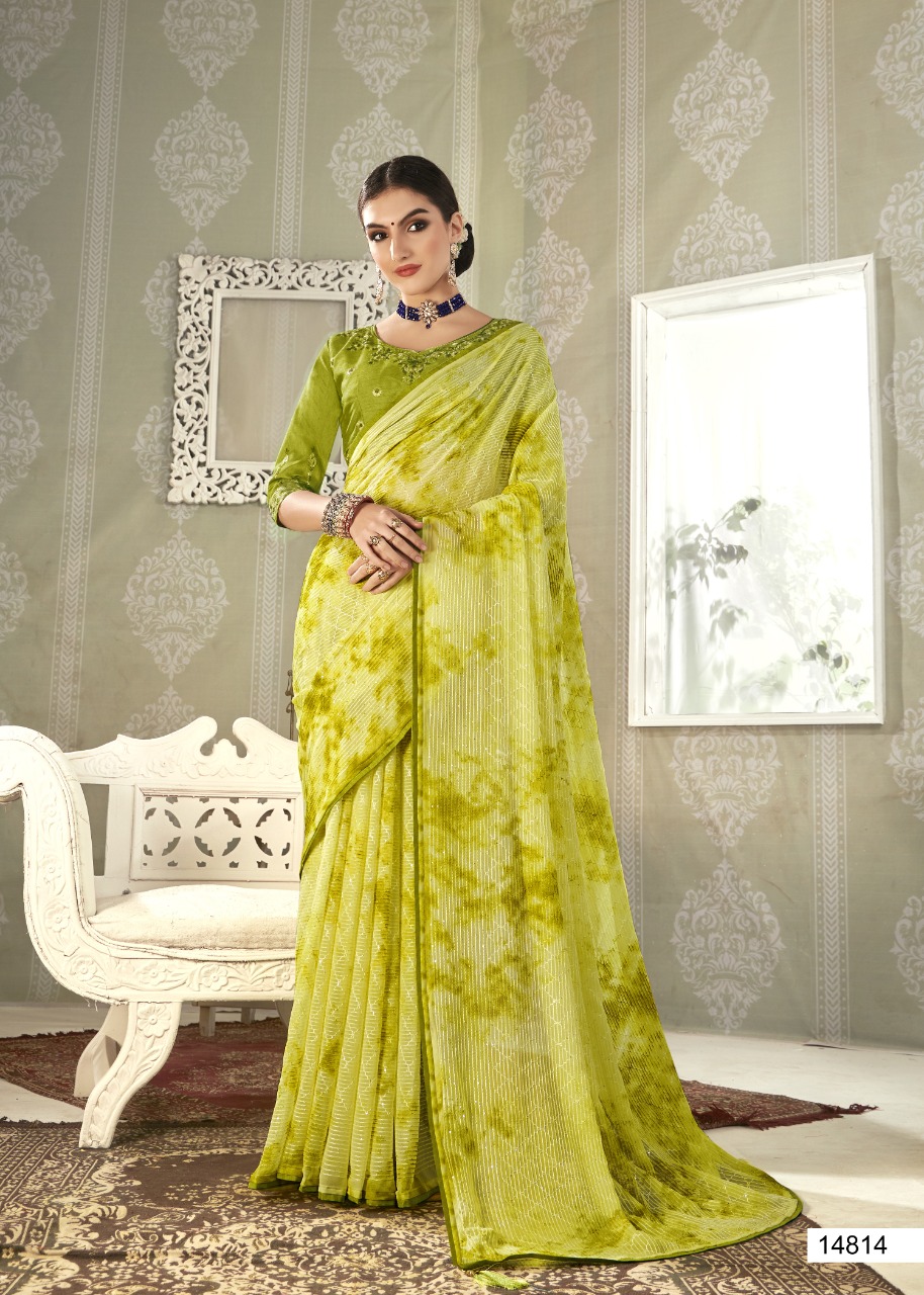 vallabhi print atharva ved crochet gorgeous look saree catalog