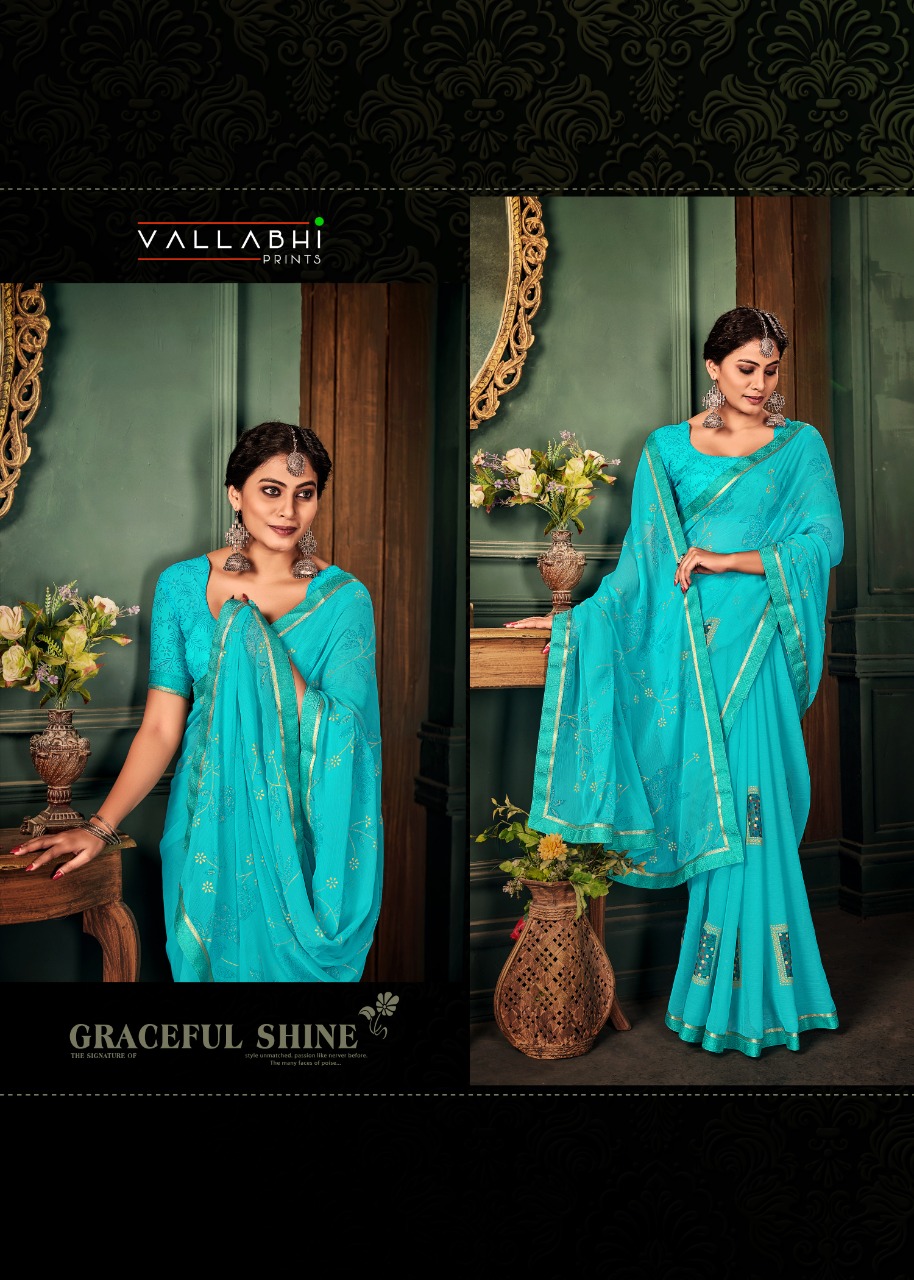 vallabhi print famous vol 2 georgette attractive look saree catalog