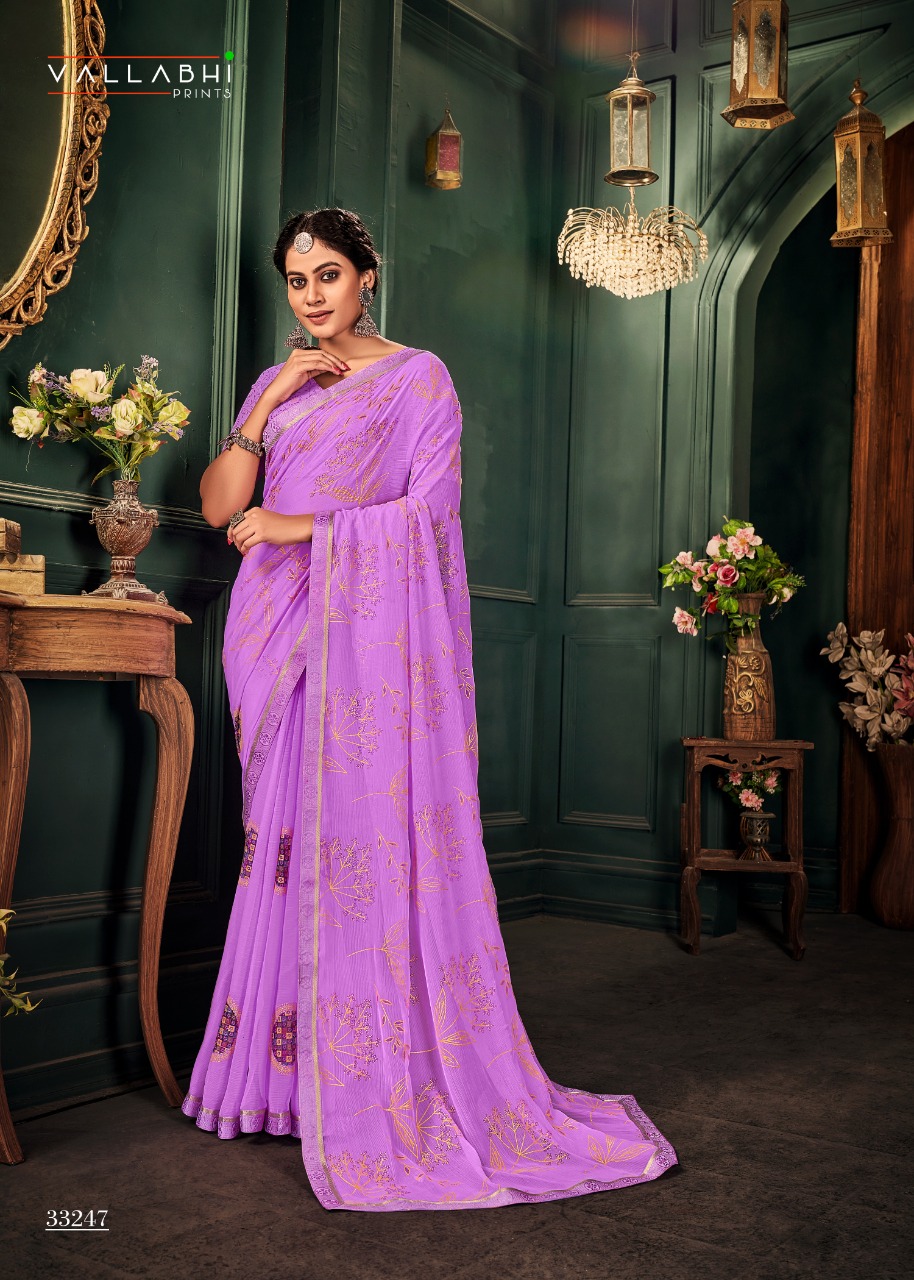 vallabhi print famous vol 2 georgette attractive look saree catalog