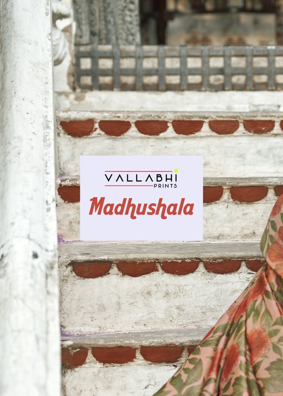 vallabhi print madhushala Brasso print astonishing saree catalog