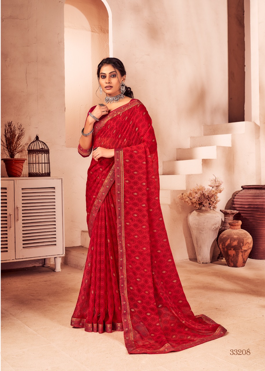 Vallabhi print prity georgette  regal look saree catalog