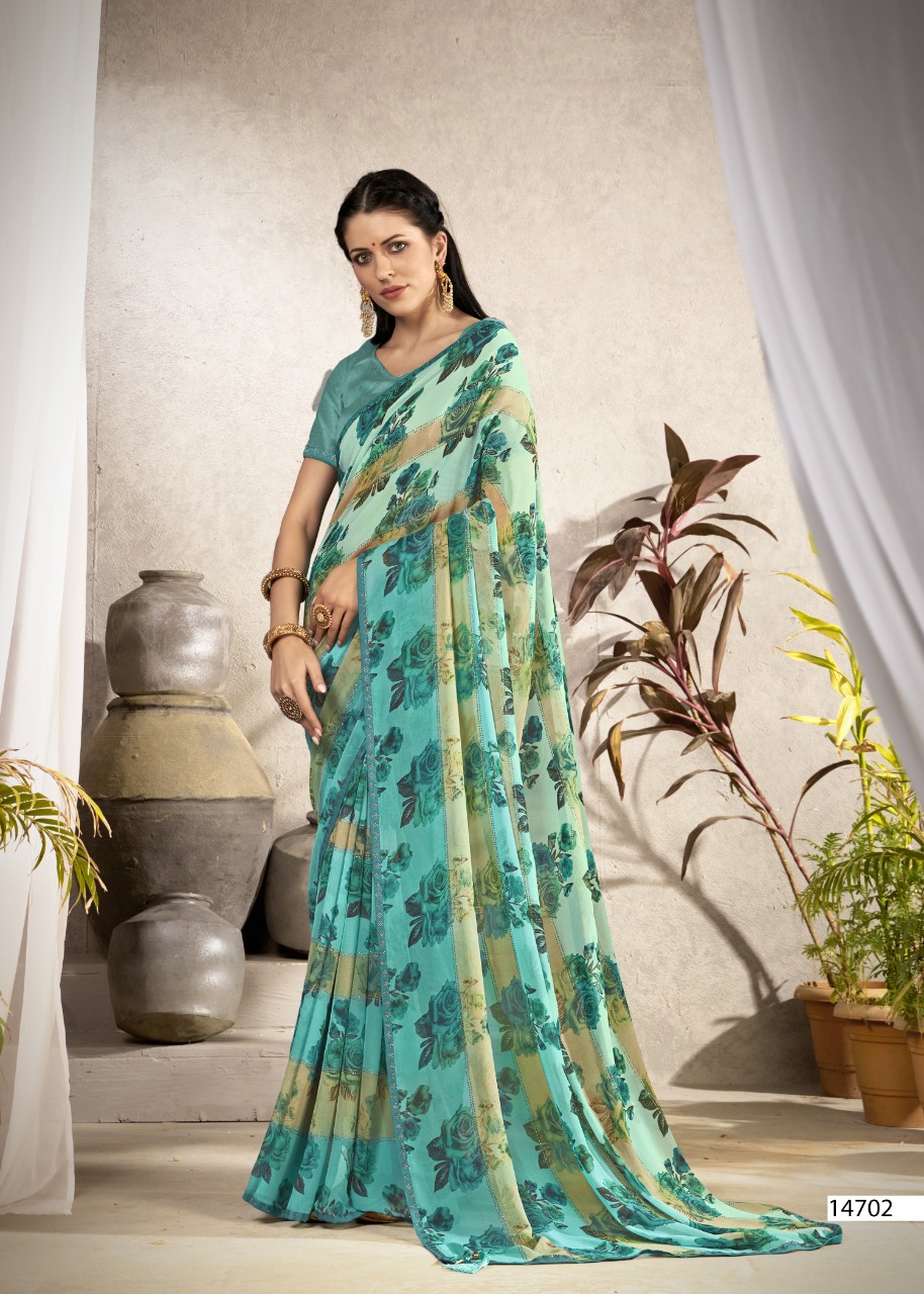 vallabhi print raseeli vol 2 georgette elegant look saree catalog