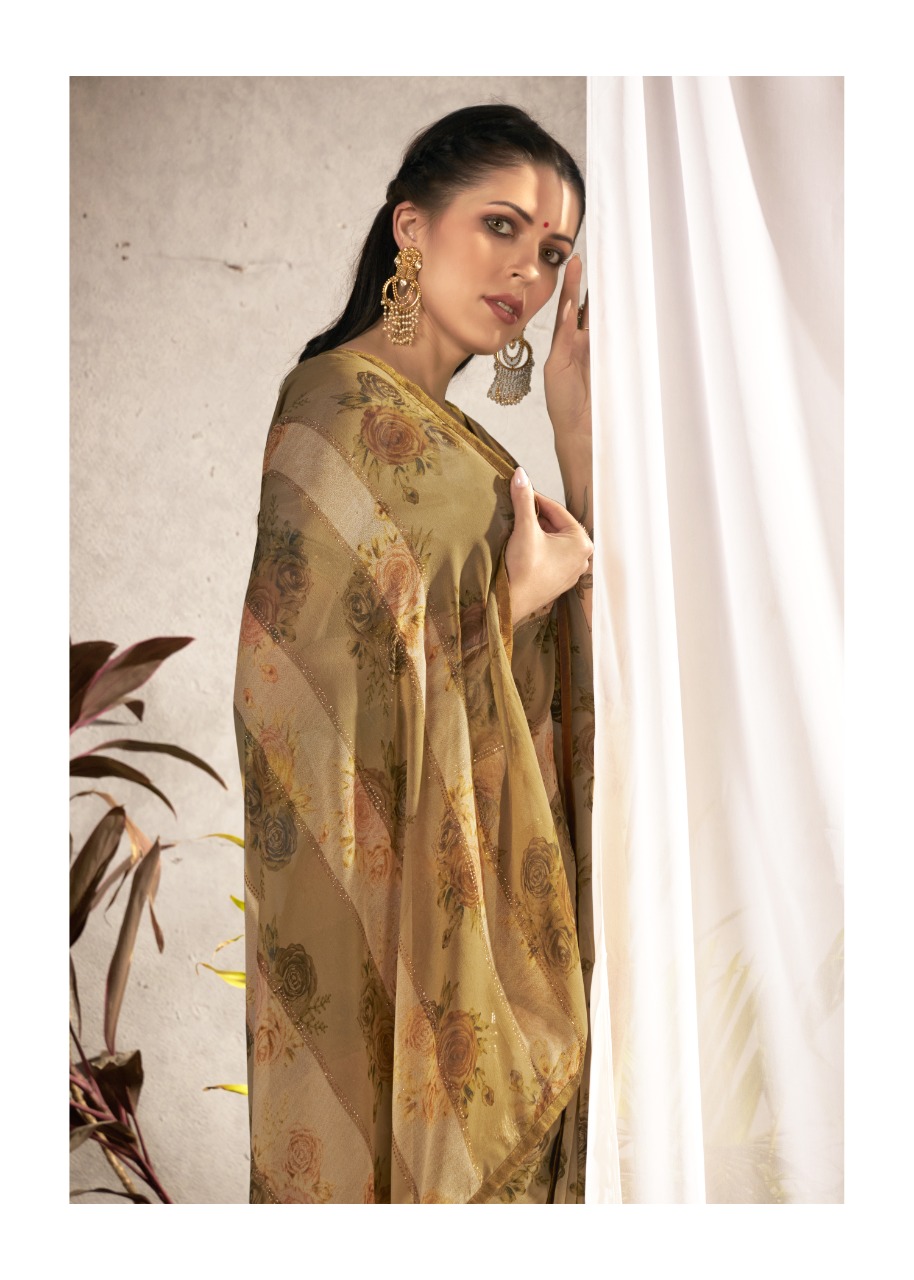 vallabhi print raseeli vol 2 georgette elegant look saree catalog