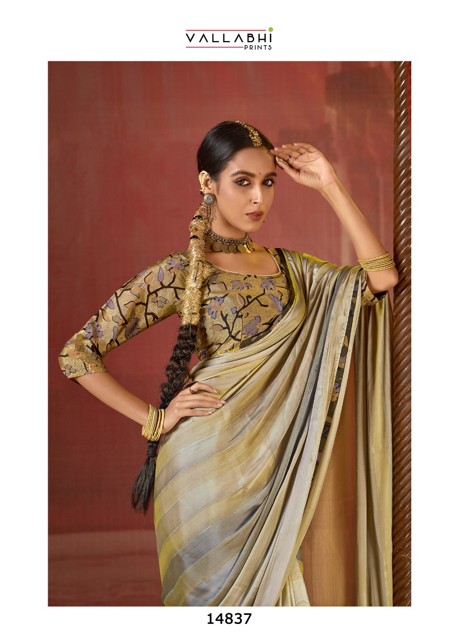 vallabhi print surili vol 2 chiffon innovative style saree catalog