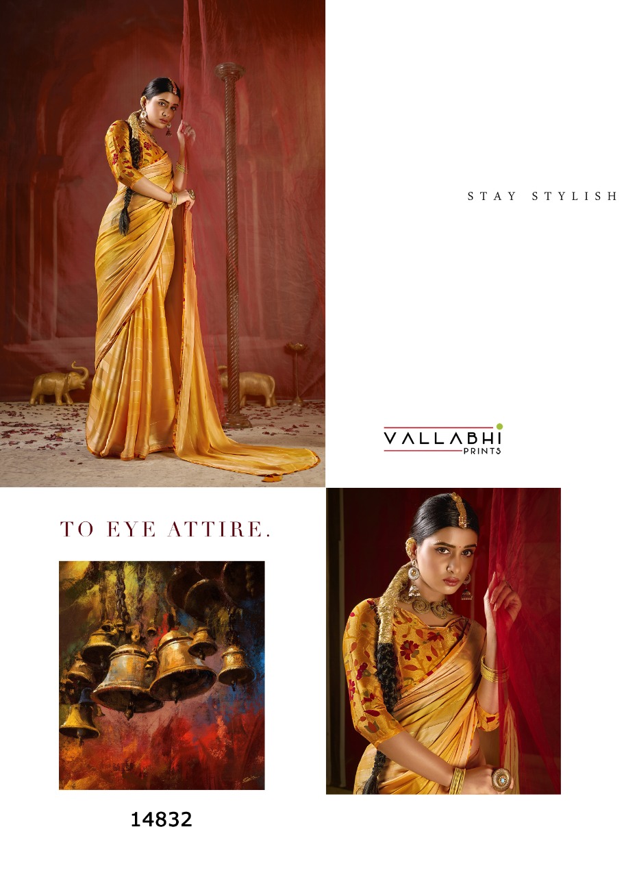 vallabhi print surili vol 2 chiffon innovative style saree catalog