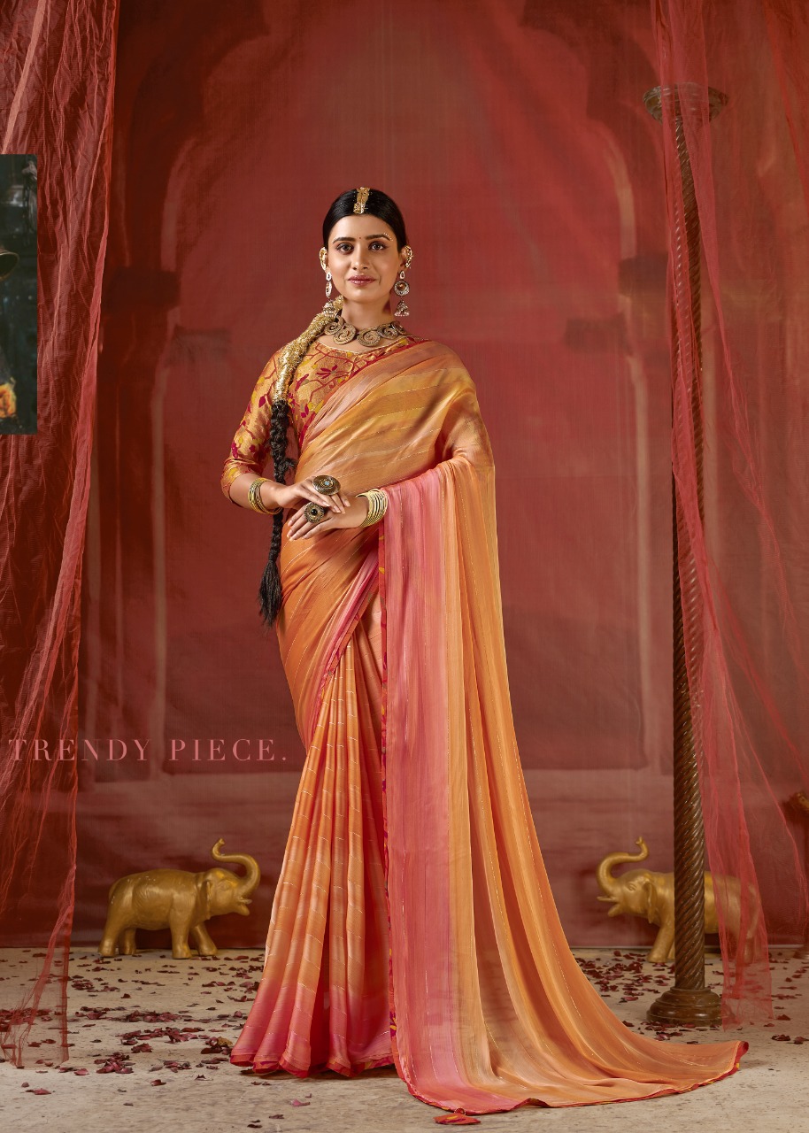 vallabhi print surili vol 2 chiffon innovative style saree catalog