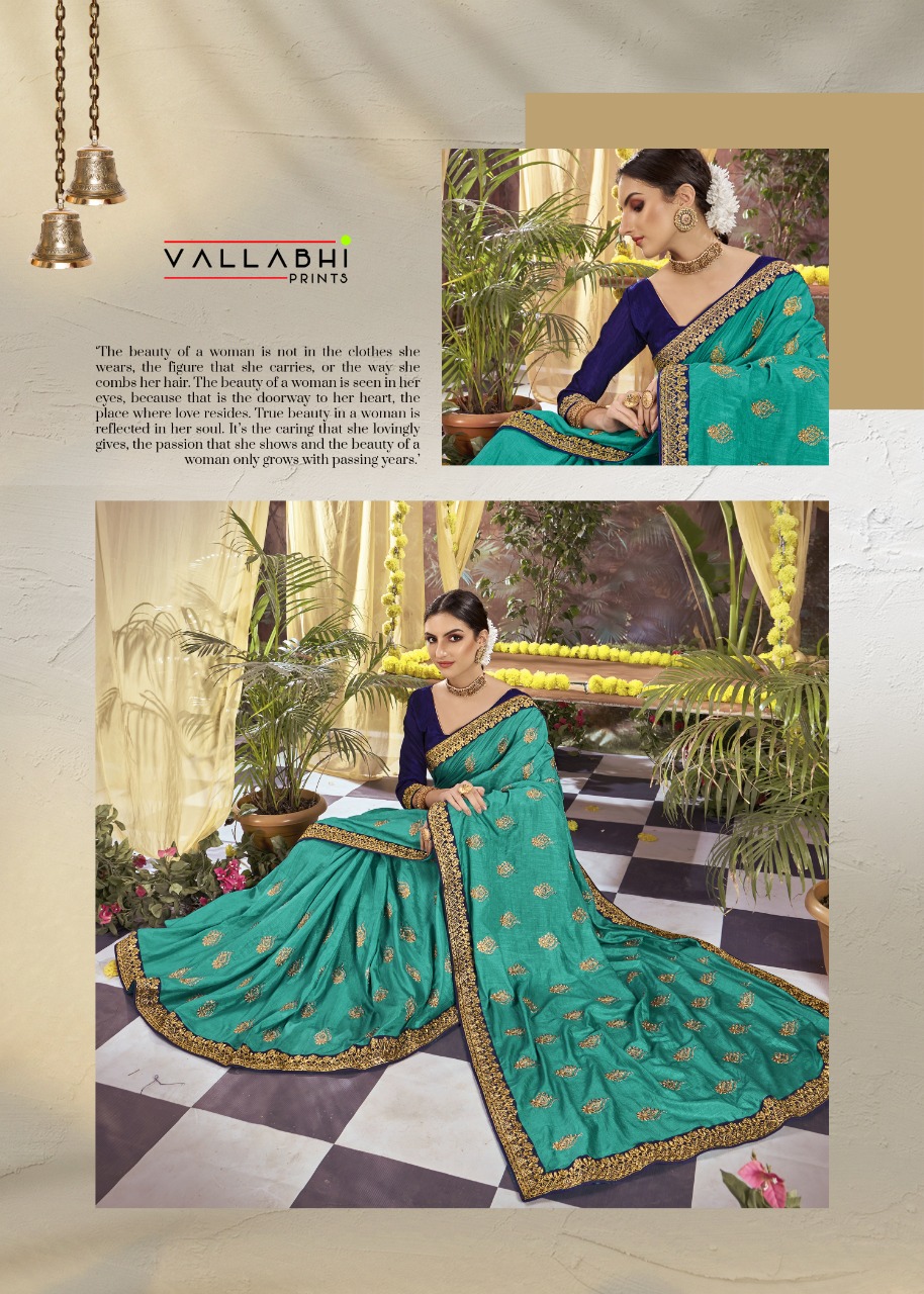 vallabhi print veedhi Vichitra Dyed graceful look saree catalog