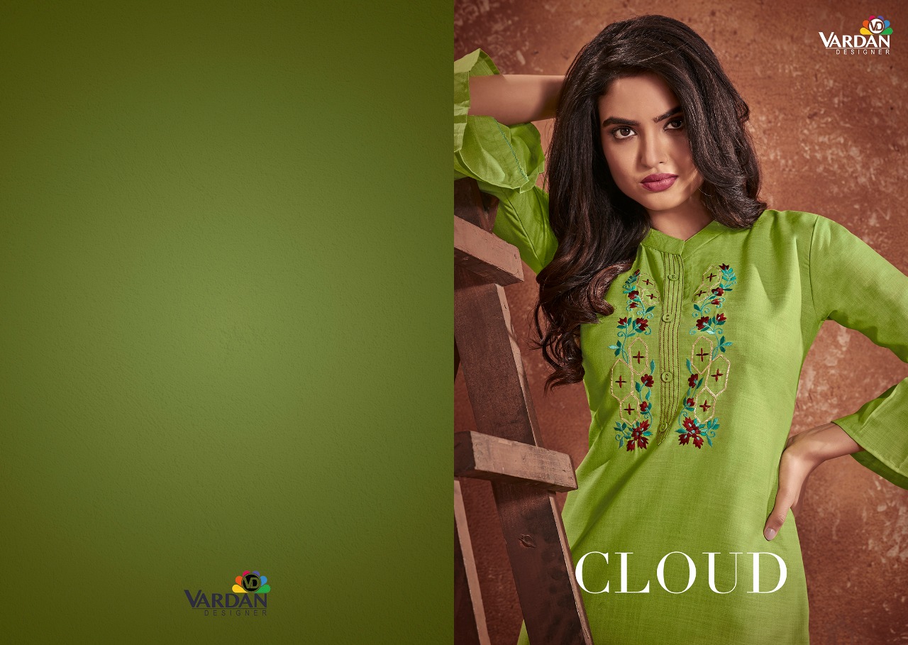 Vardan designer cloud vol 1 cotton elegant kurti catalog