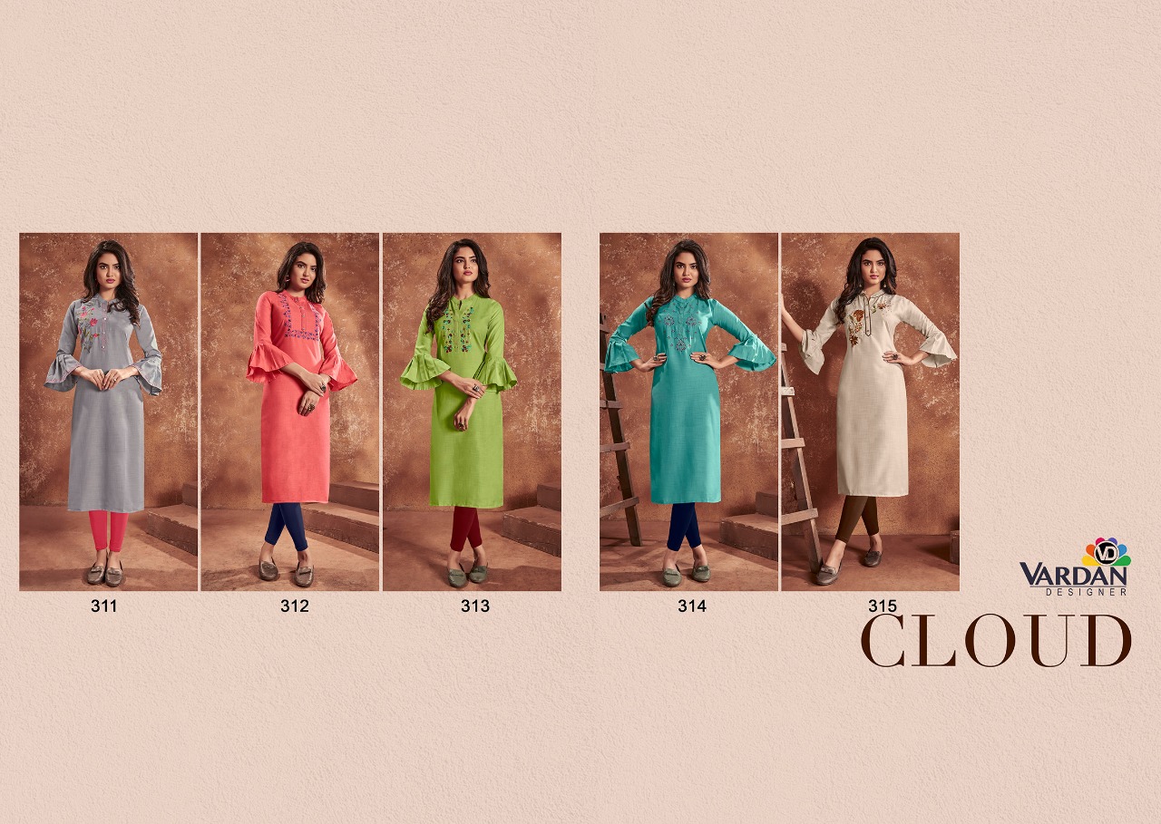 Vardan designer cloud vol 1 cotton elegant kurti catalog