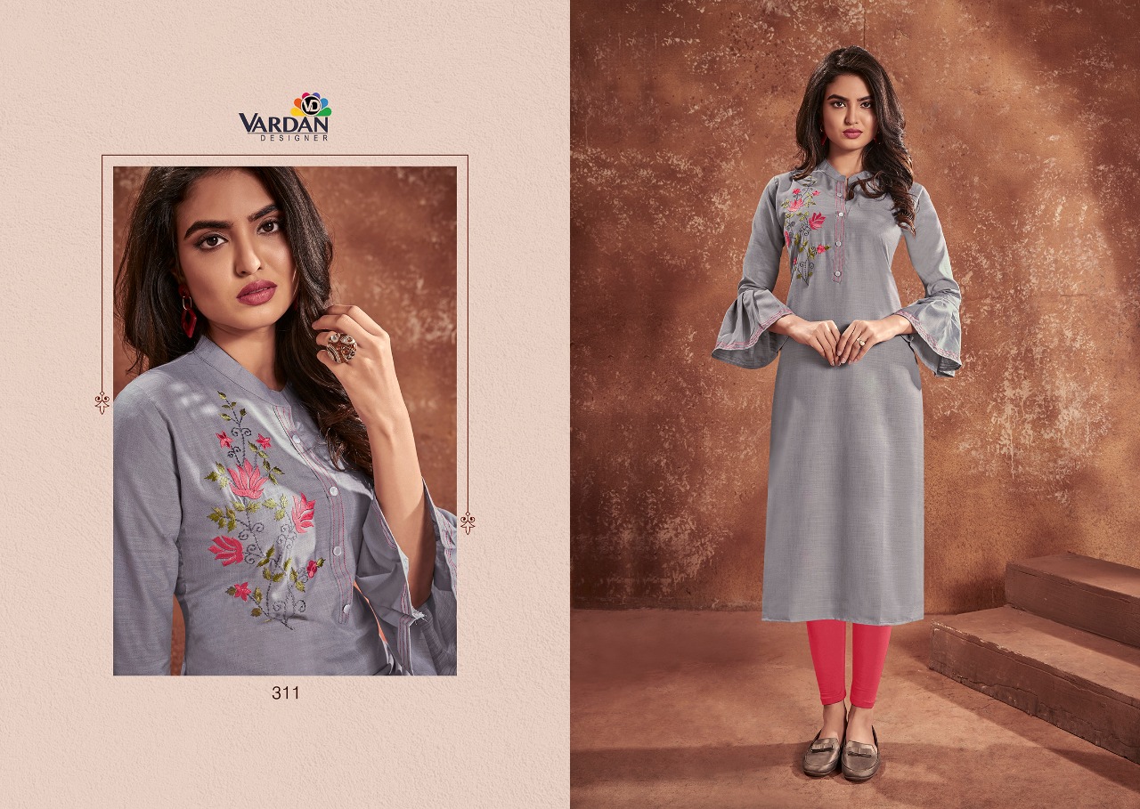 Vardan designer cloud vol 1 cotton elegant kurti catalog