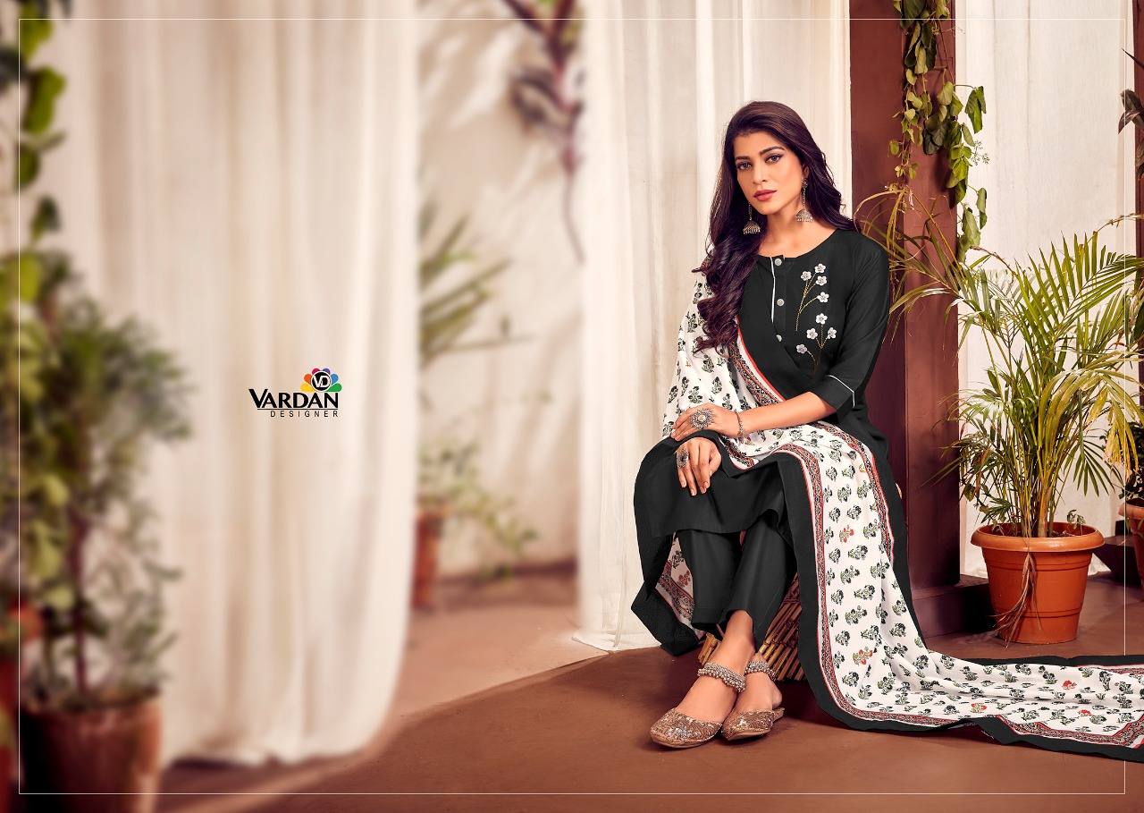 Vardan designer nagma vol 1 jam cotton elegant kurti Bottom with dupatta catalog