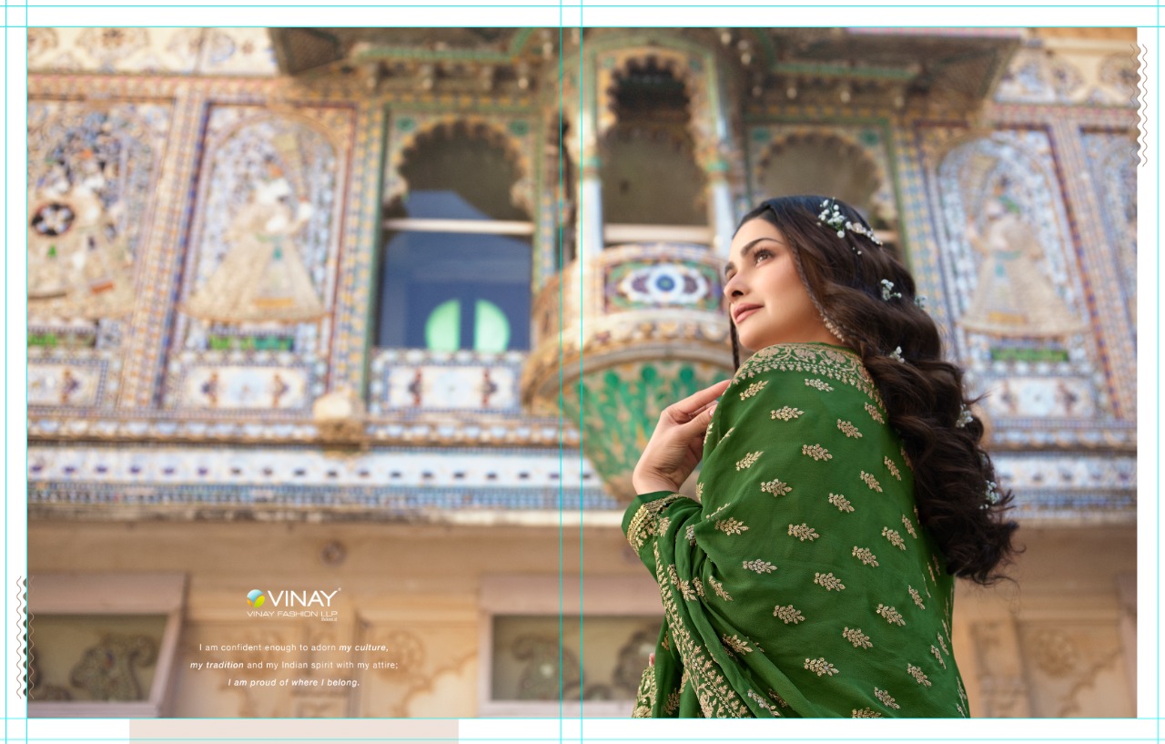 vinay fashion kaseesh nilofar heavy embroidery dola gorgeous look salwar suit catalog