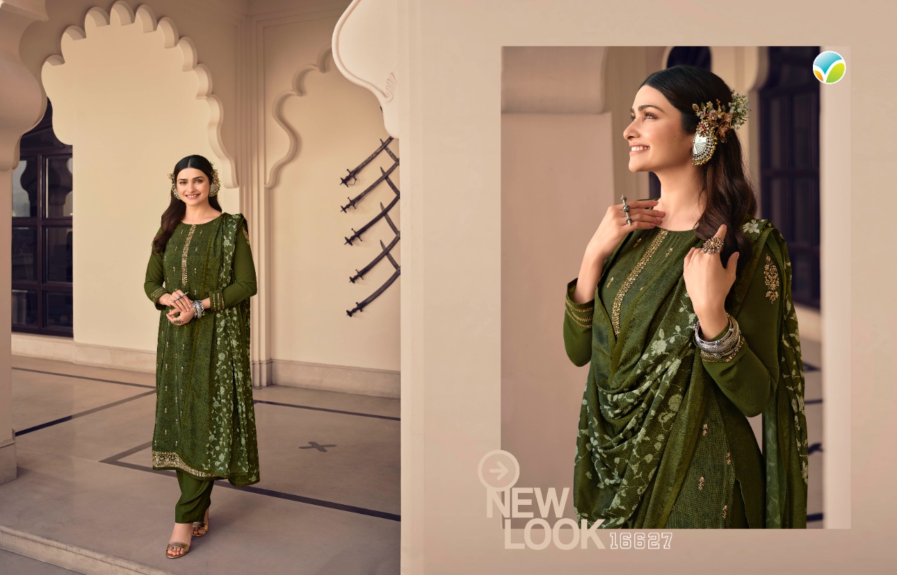 vinay fashion silkina Royal Crepe 36 Royal Crepe elegant look salwar suit catalog