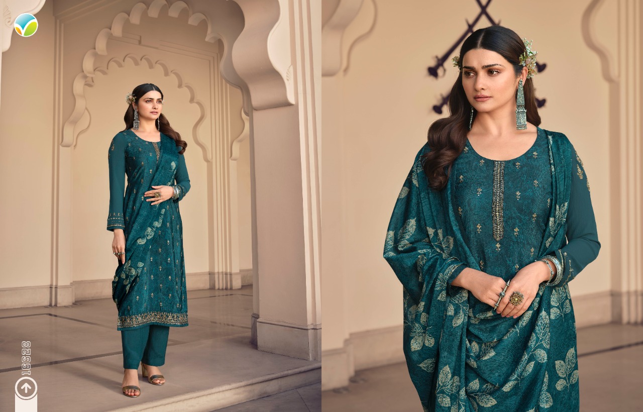 vinay fashion silkina Royal Crepe 36 Royal Crepe elegant look salwar suit catalog