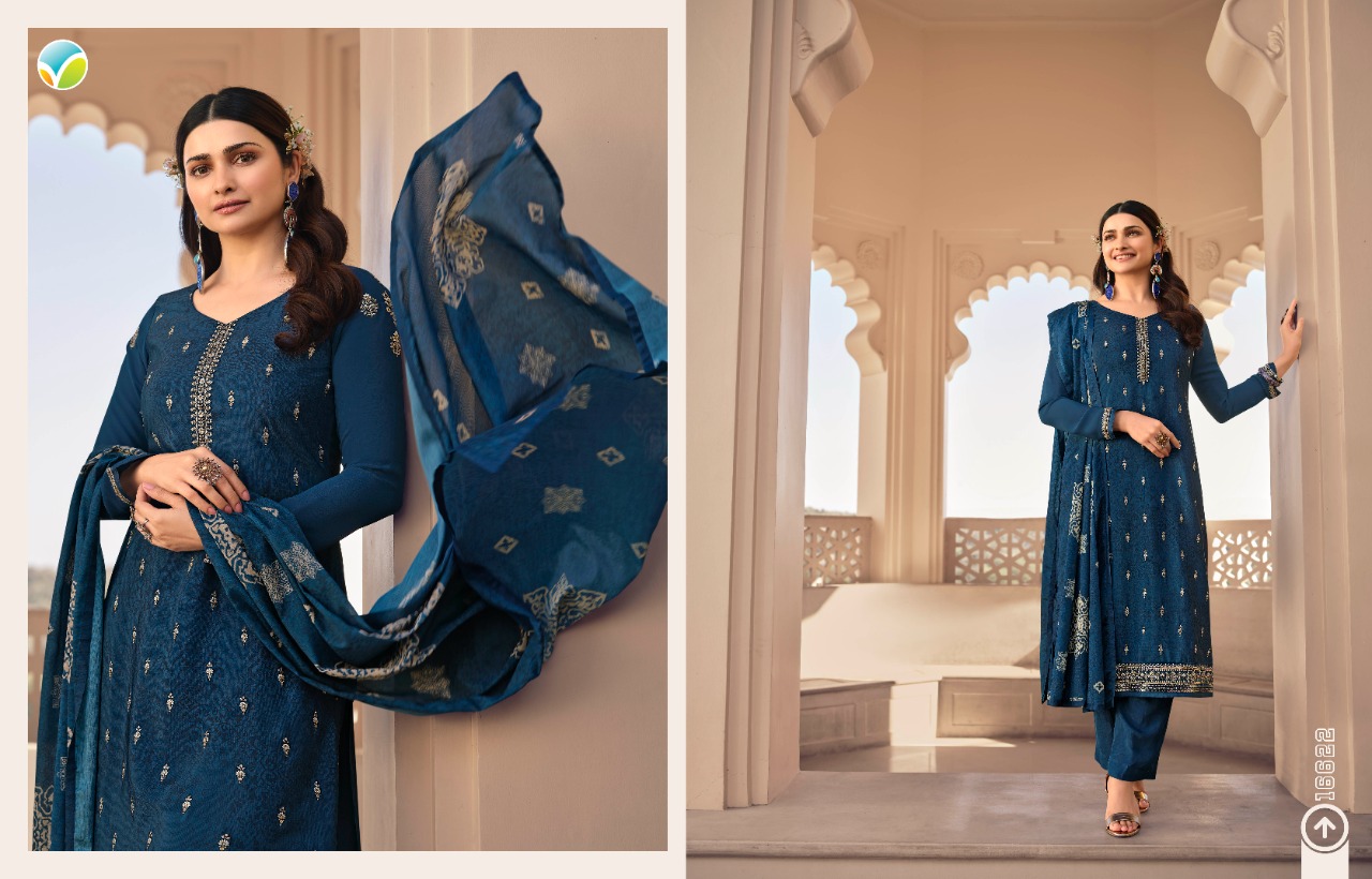 vinay fashion silkina Royal Crepe 36 Royal Crepe elegant look salwar suit catalog