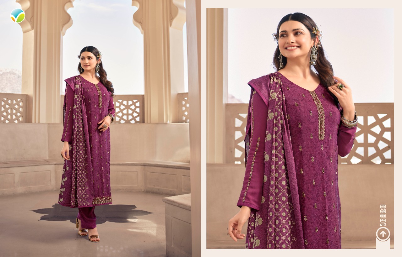 vinay fashion silkina Royal Crepe 36 Royal Crepe elegant look salwar suit catalog