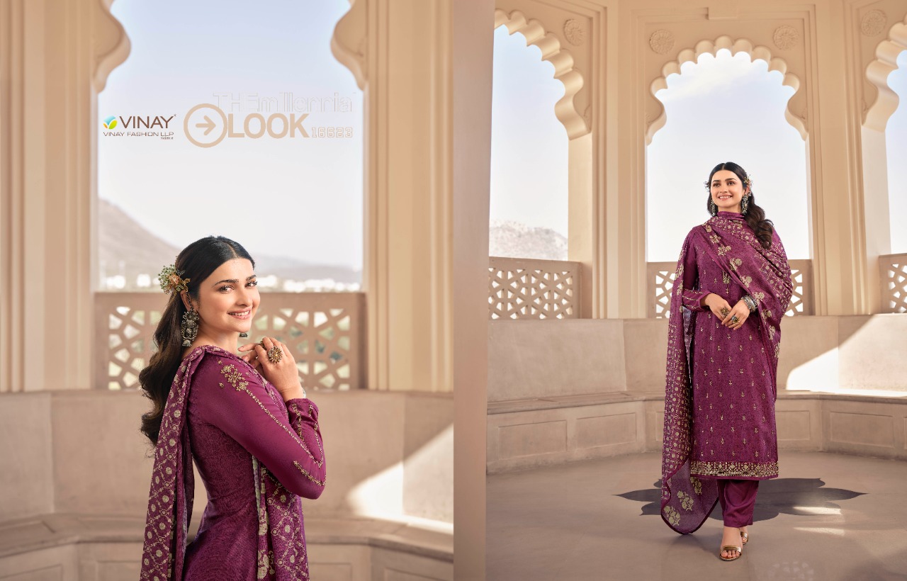 vinay fashion silkina Royal Crepe 36 Royal Crepe elegant look salwar suit catalog