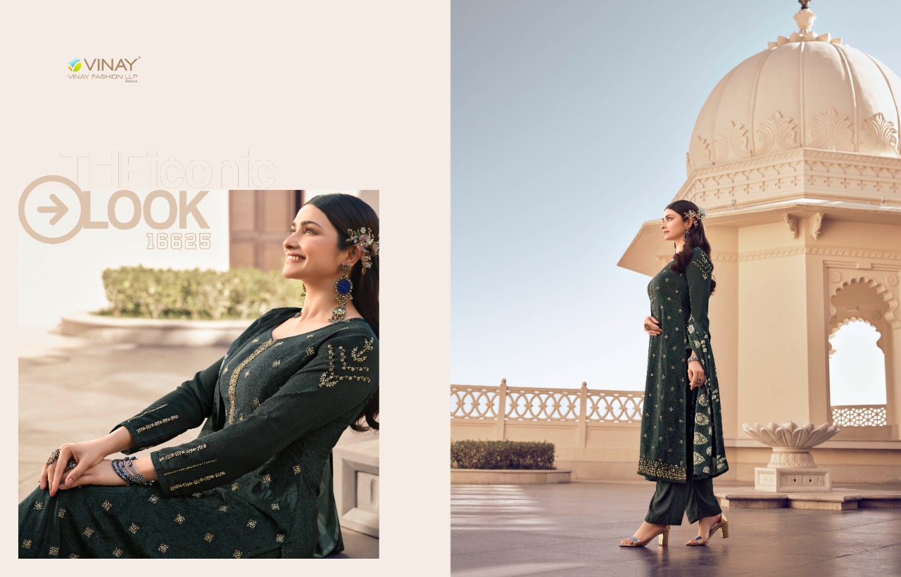 vinay fashion silkina Royal Crepe 36 Royal Crepe elegant look salwar suit catalog