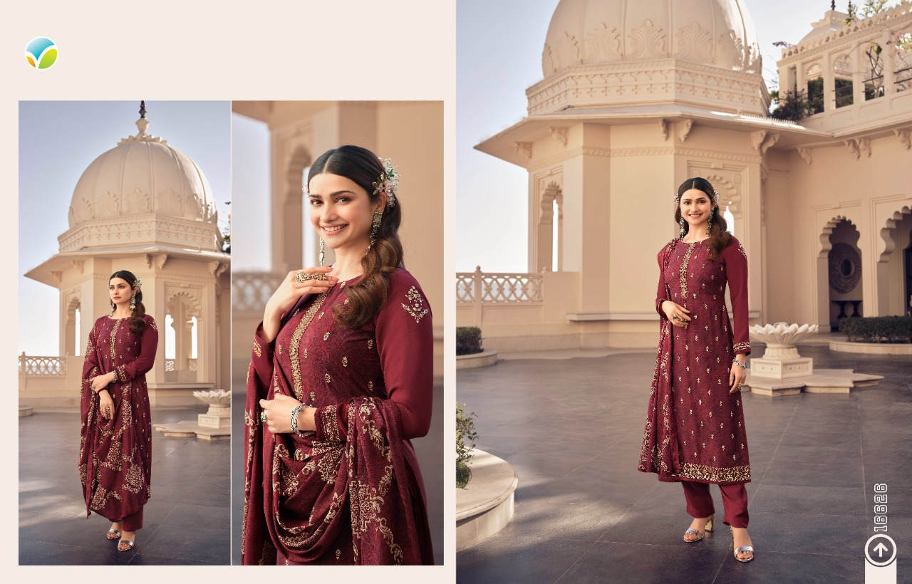 vinay fashion silkina Royal Crepe 36 Royal Crepe elegant look salwar suit catalog