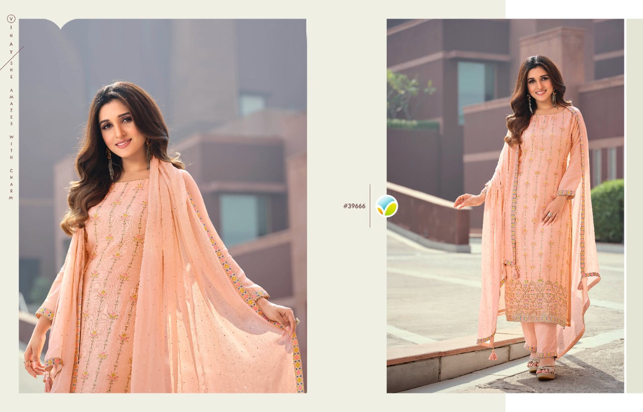 vinay fashion tumbaa shagun viscose  gorgeous look top bottom with dupatta catalog