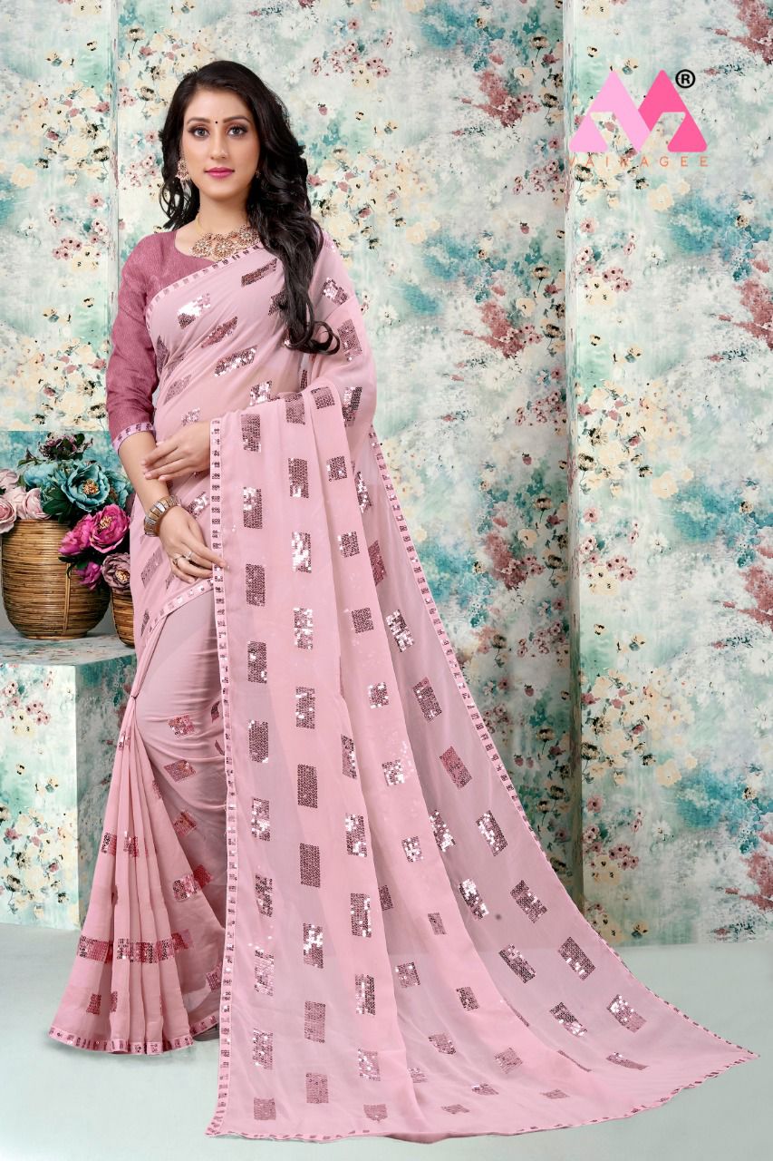 vivera international Angel 7 Sarees georgette attrective print saree catalog