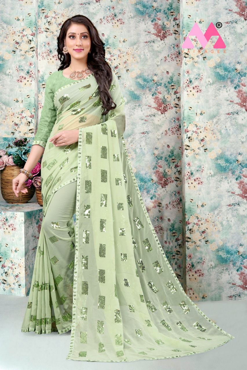 vivera international Angel 7 Sarees georgette attrective print saree catalog