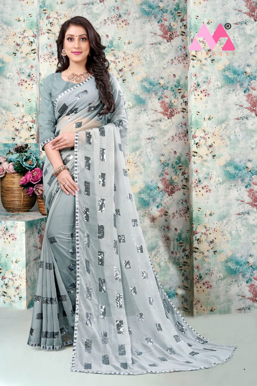 vivera international Angel 7 Sarees georgette attrective print saree catalog