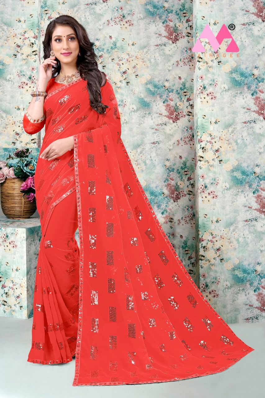 vivera international Angel 7 Sarees georgette attrective print saree catalog