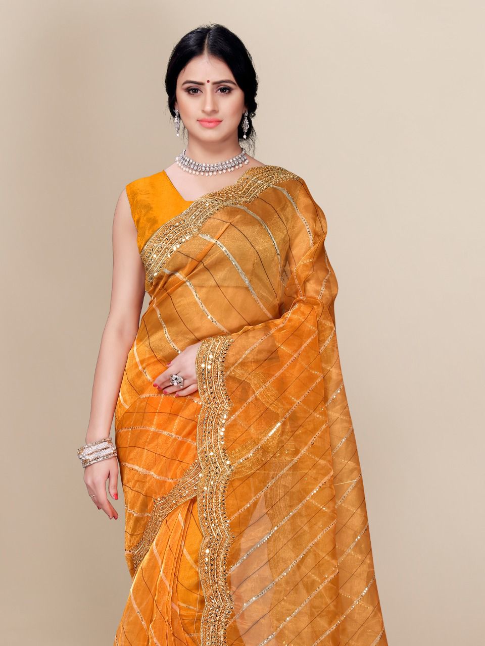 vivera international Clemira Sarees soft organza decent look saree catalog