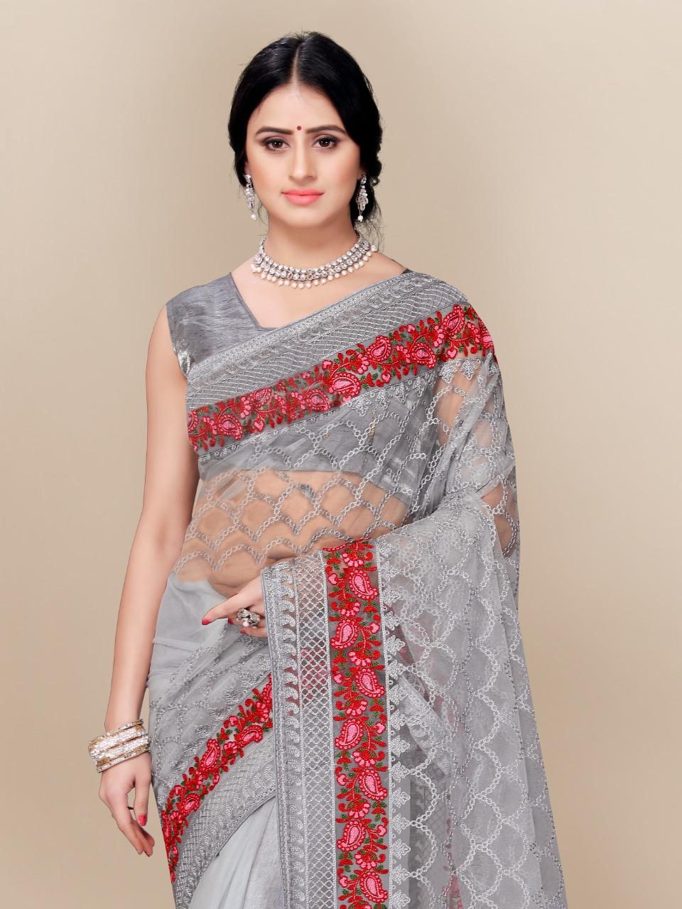 vivera international Surya Sarees soft net regal look saree catalog